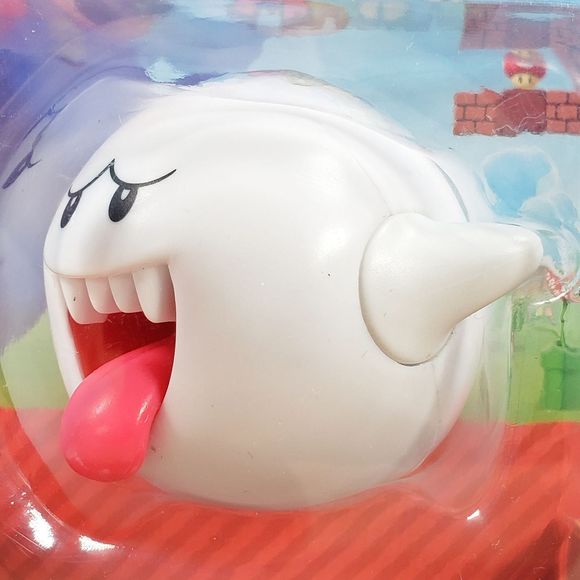 Jakks Pacific Super Mario Boo Ghost 2.5" Halloween Collectible Action Figure New - Picture 9 of 9